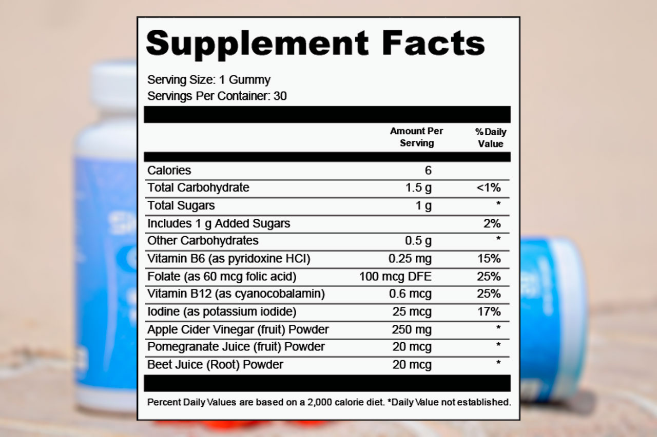 Shrink X Supplement Facts