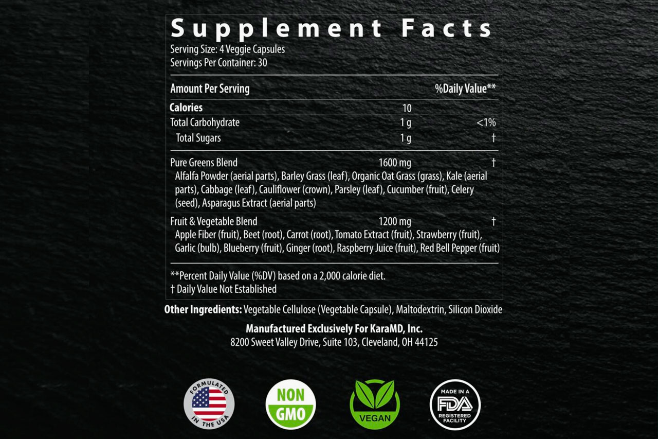 Pure Nature Supplement Facts