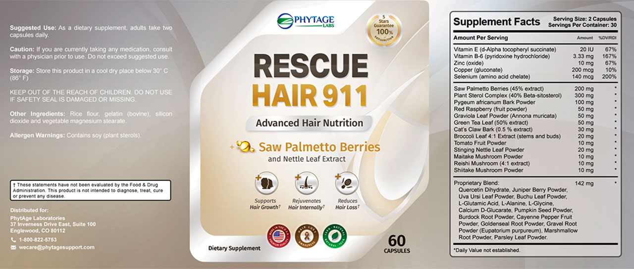 Rescue Hair 911 Ingredients