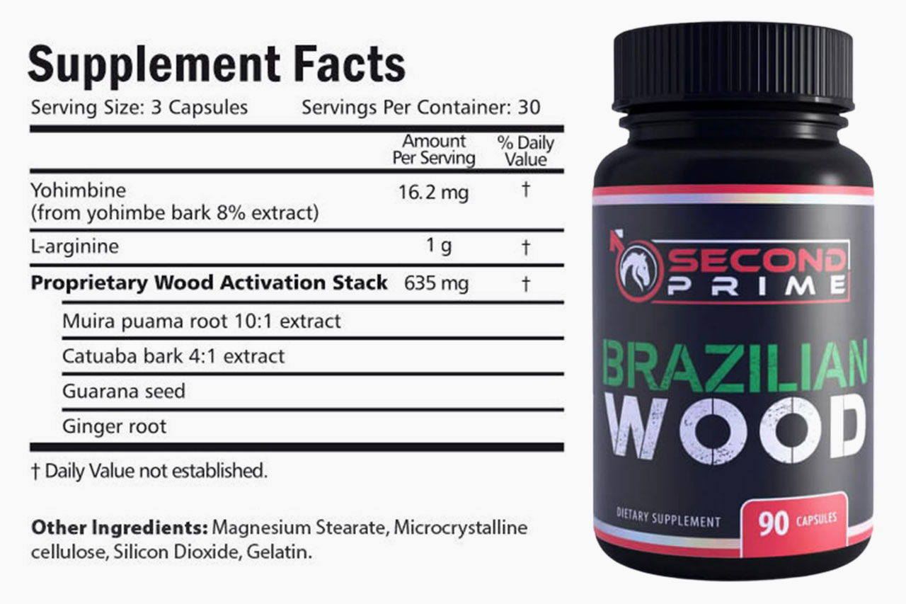 Brazilian Wood Supplement Facts