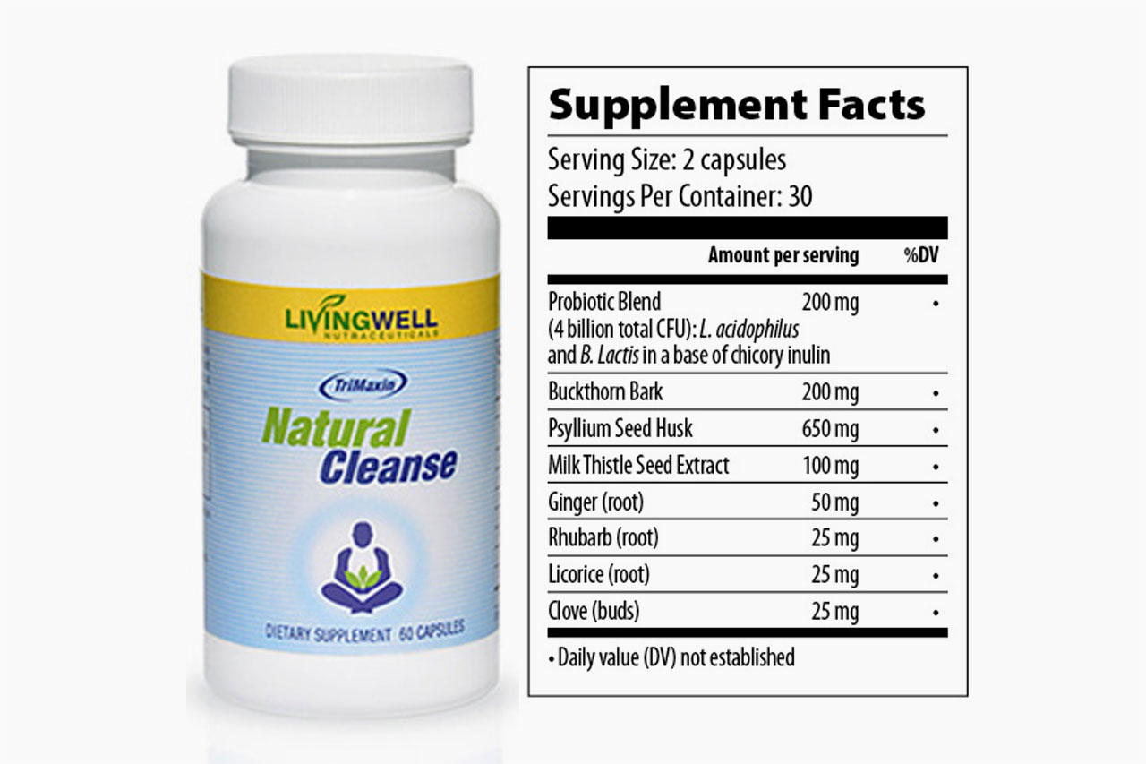 Natural Cleanse Supplement Facts