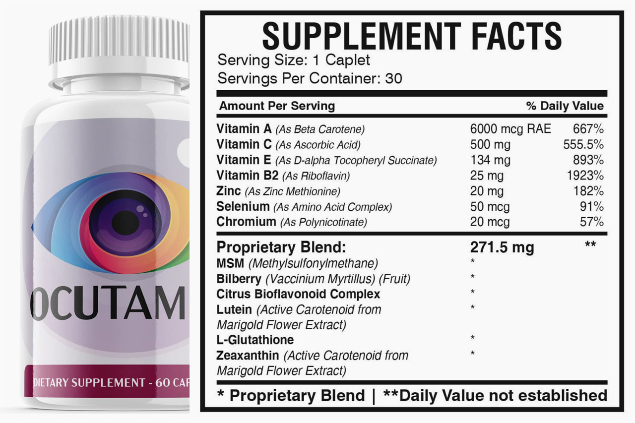 Ocutamin Supplement Facts