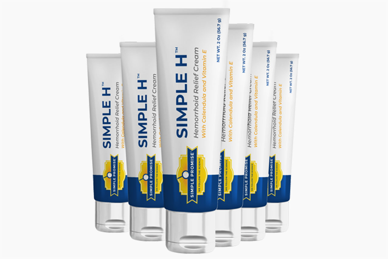 Simple H is a topical ointment that consumers can apply to their hemorrhoids to eliminate pain instantly while taking half a day to end all symptoms. The formula uses natural ingredients that support skin health and ease inflammation.