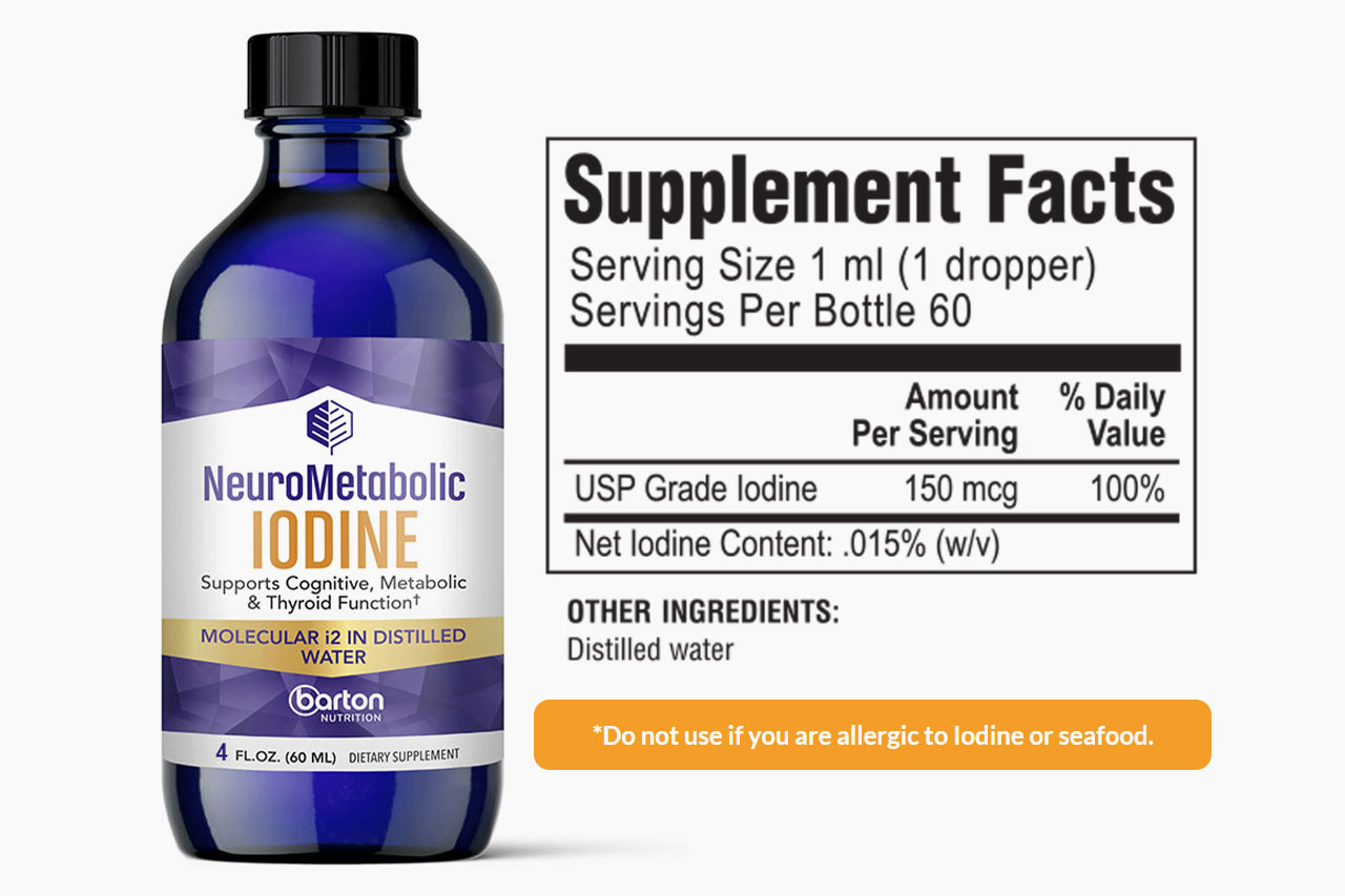 NeuroMetabolic Iodine by Barton Supplement Facts
