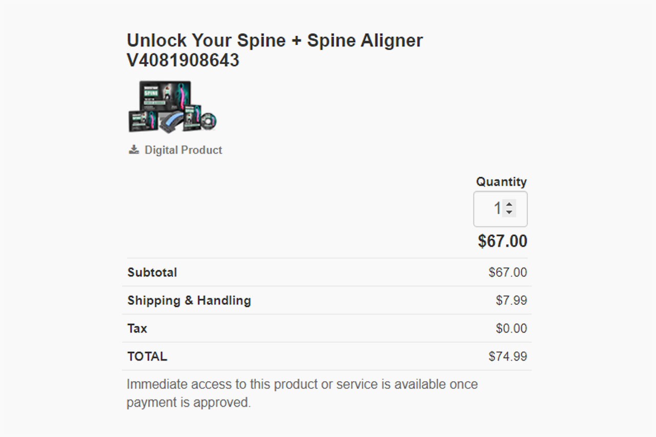 Unlock Your Spine Pricing
