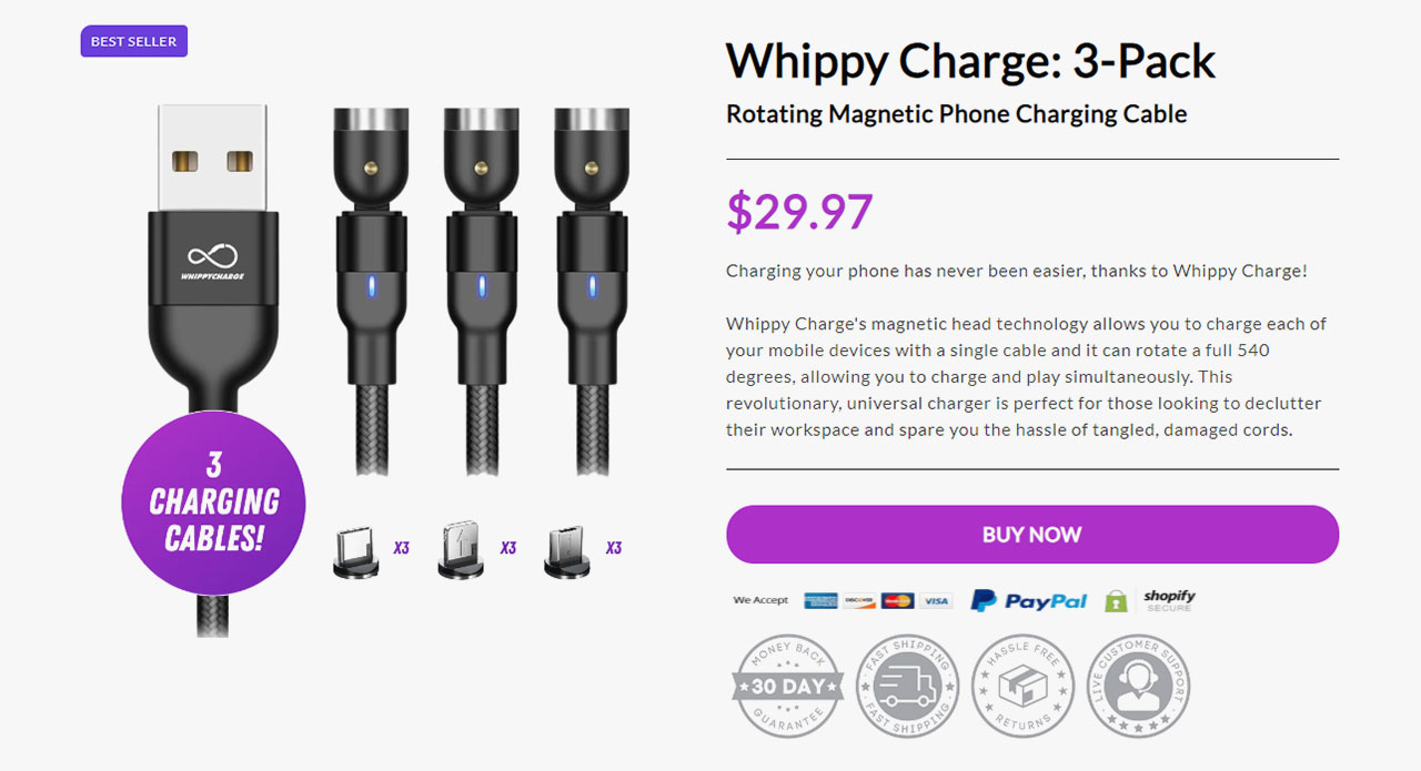 Whippy Charge Pricing