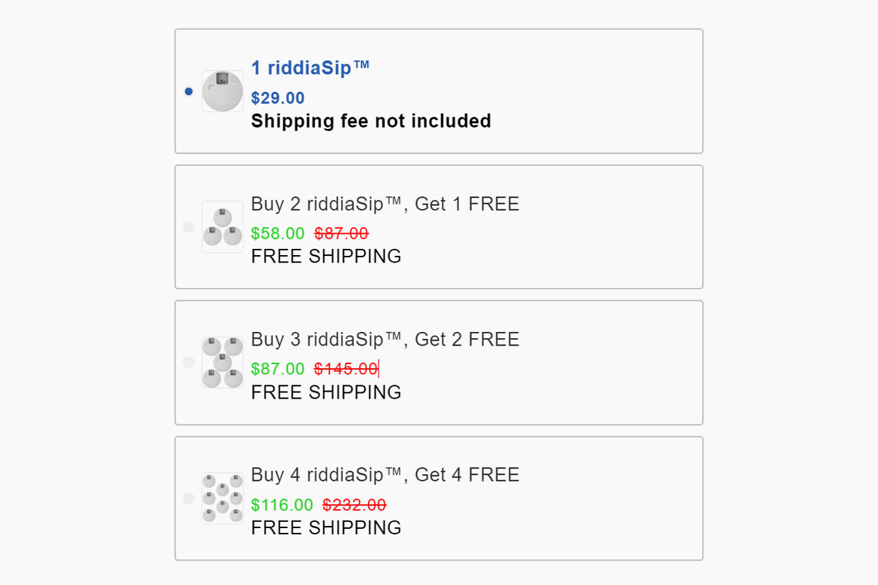 riddiaSip Pricing