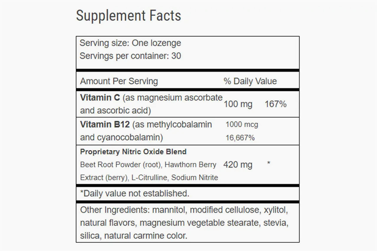 CircO2 Supplement Facts