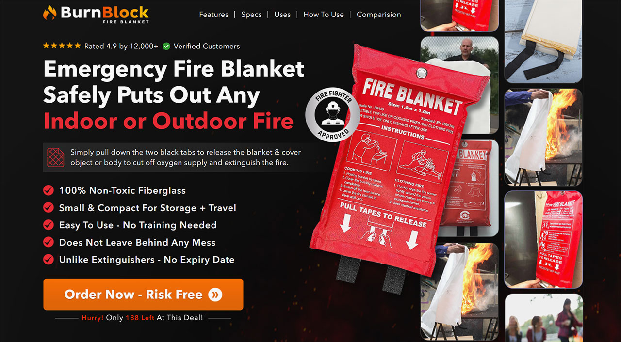 Fire Blanket by BurnBlock Work