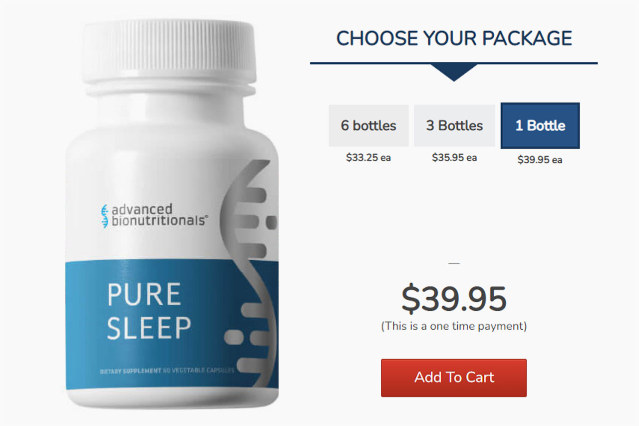 Pure Sleep Pricing