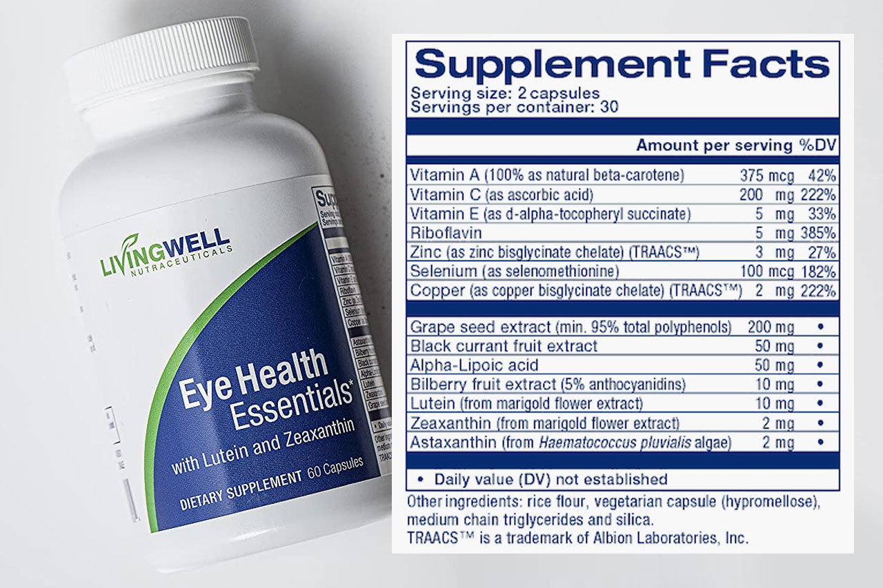 Eye Health Essentials Supplement Facts
