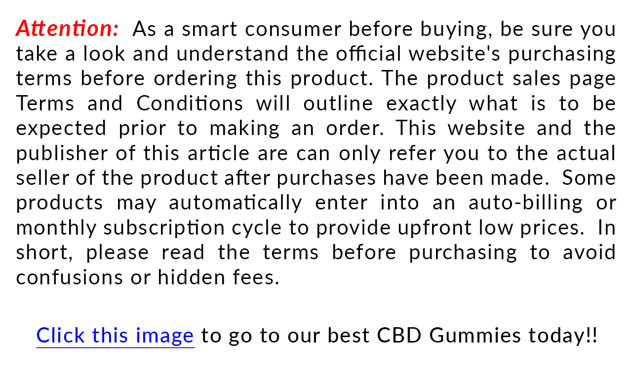 CBD Gummies Disclaimer