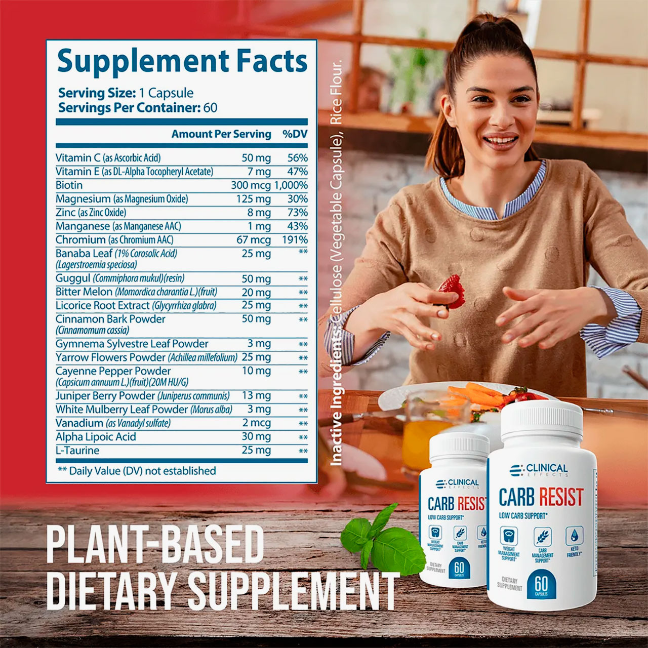 Carb Resist by Clinical Effects Supplement Facts