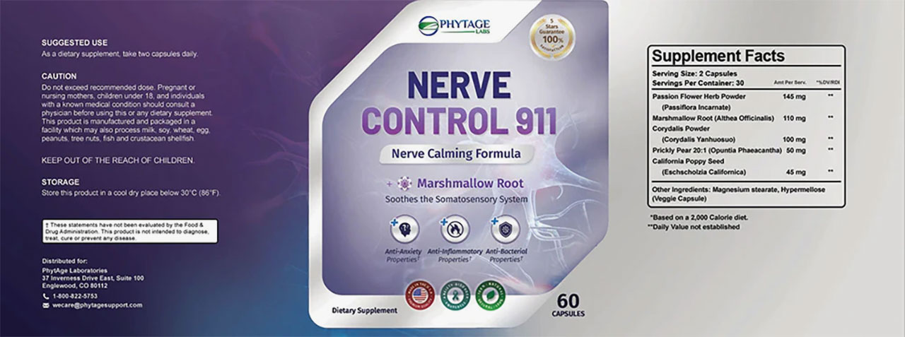 Nerve Control 911 Ingredients