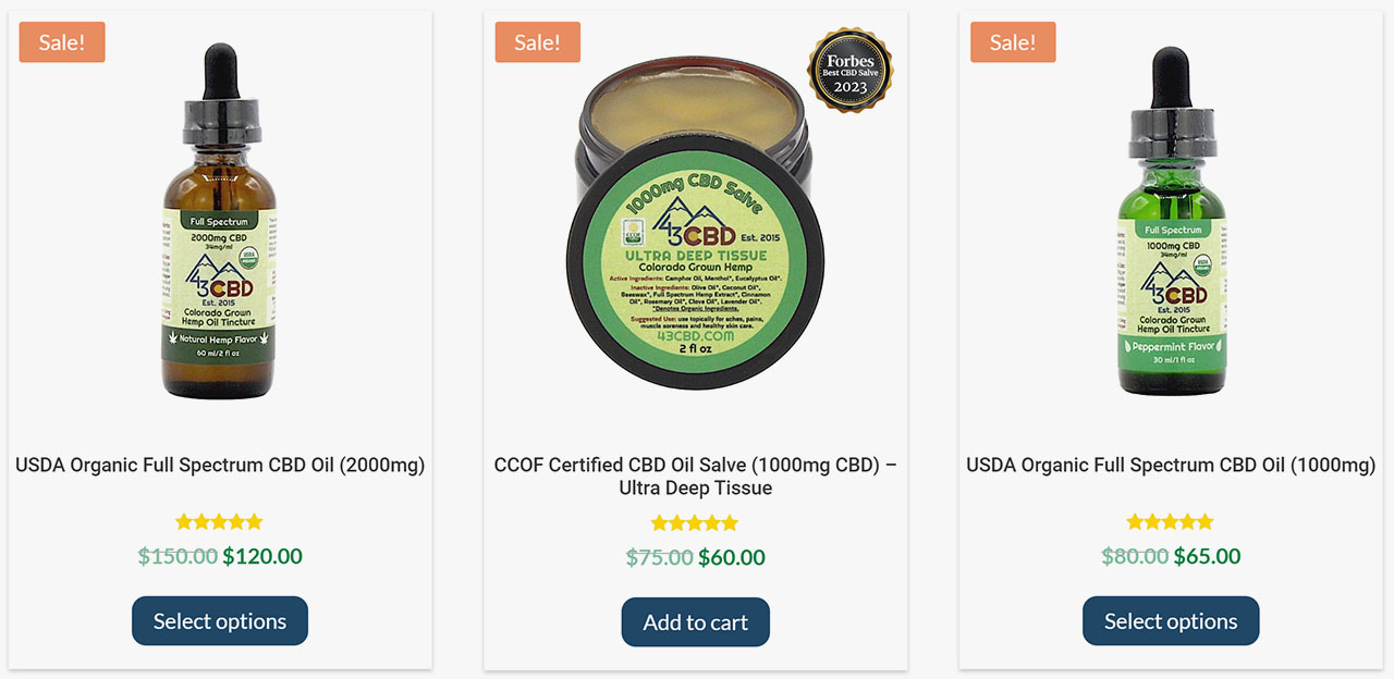 Discover 43 CBD Solutions Pricing