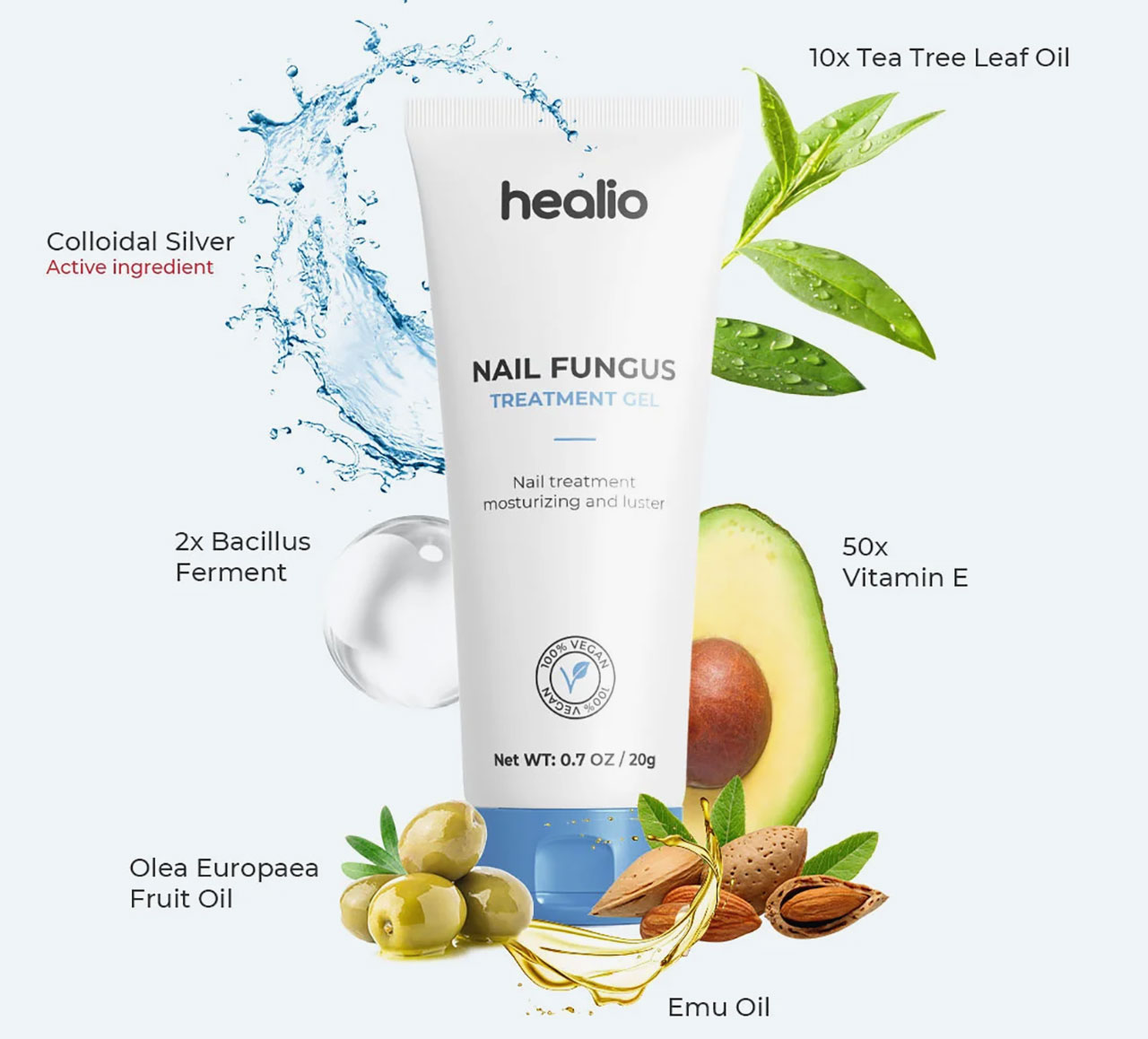 Healio Nail Fungus Treatment Gel Ingredients