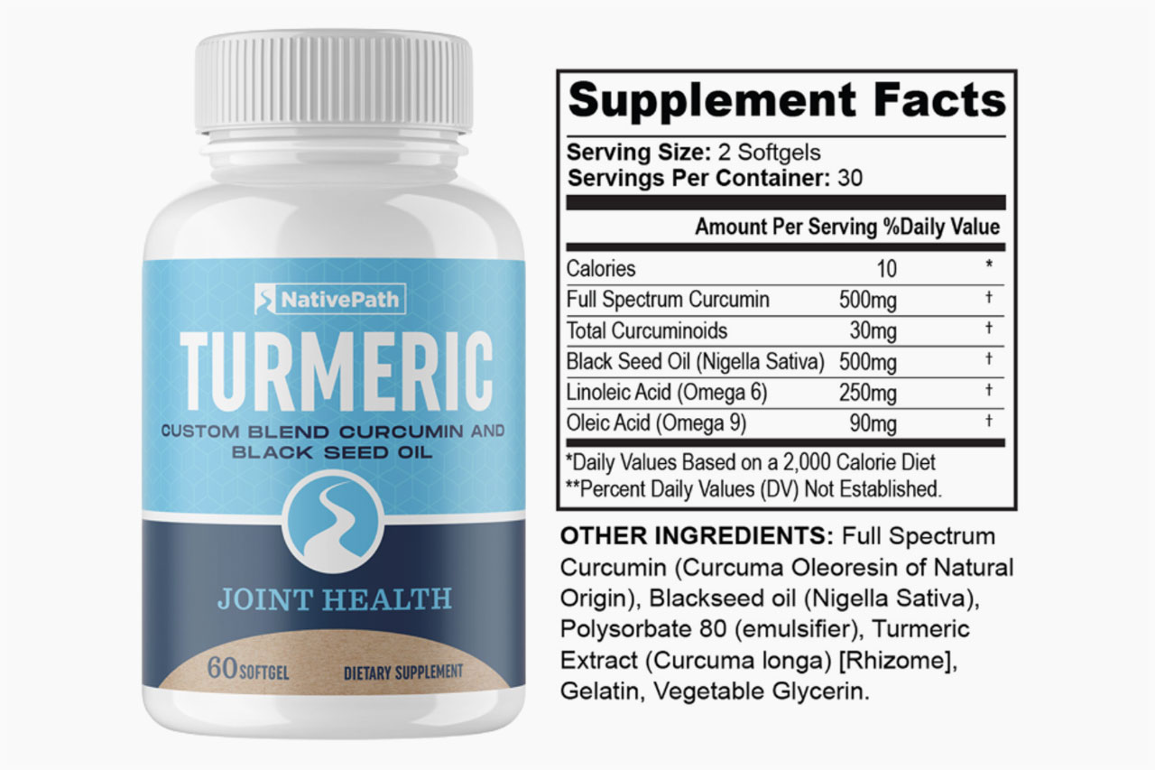 NativePath Total Turmeric Supplement Facts