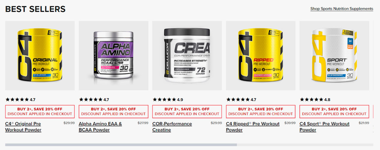 Cellucor Pricing And Discount