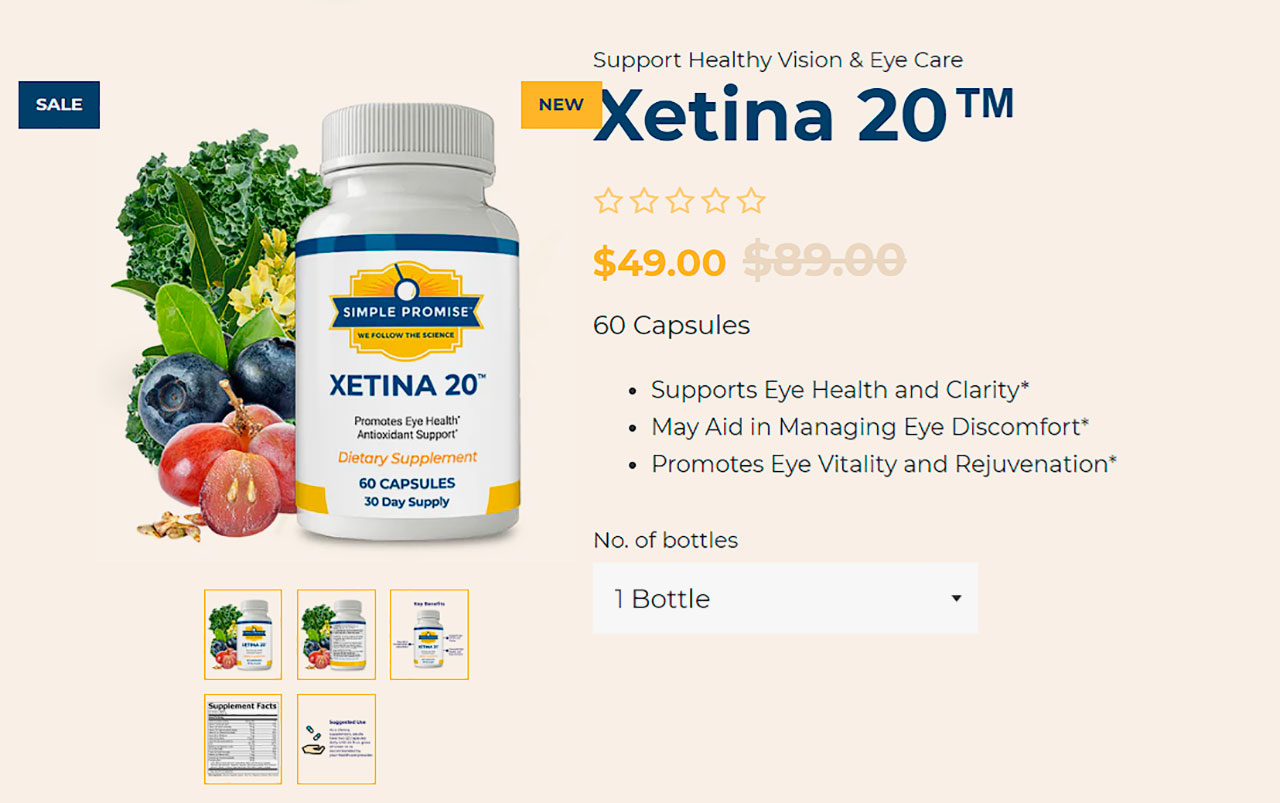 Xetina 20 Cost