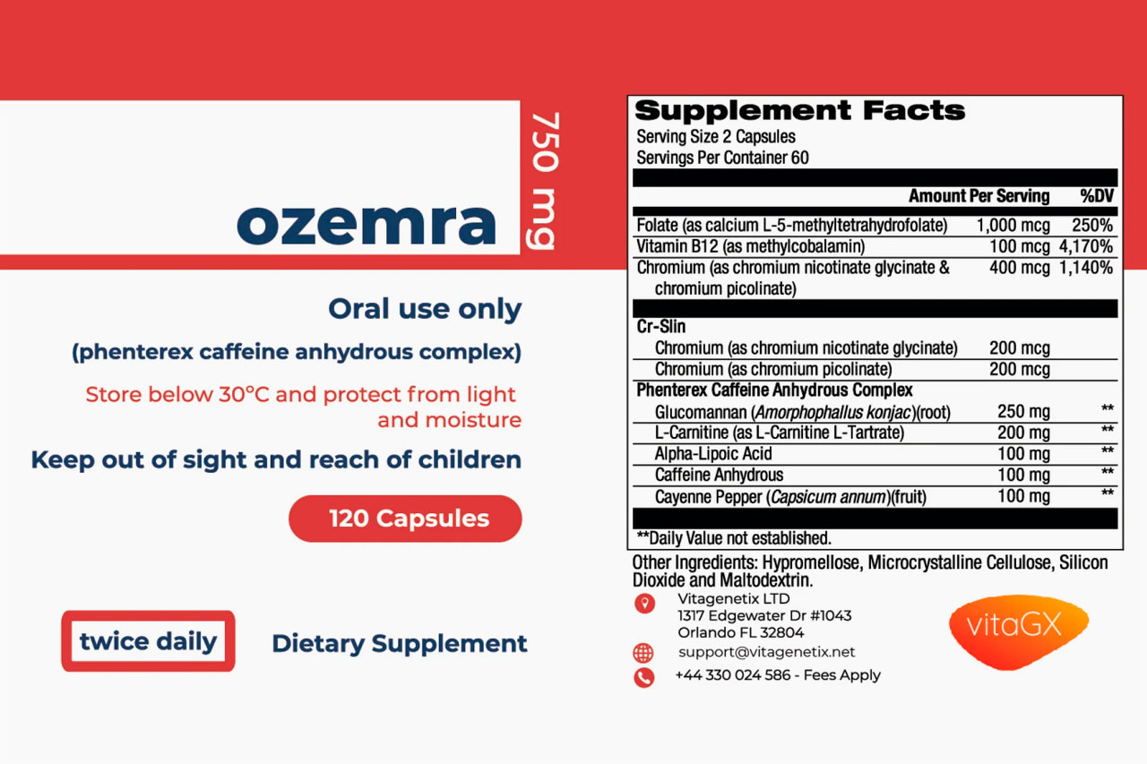 Ozemra Ingredients